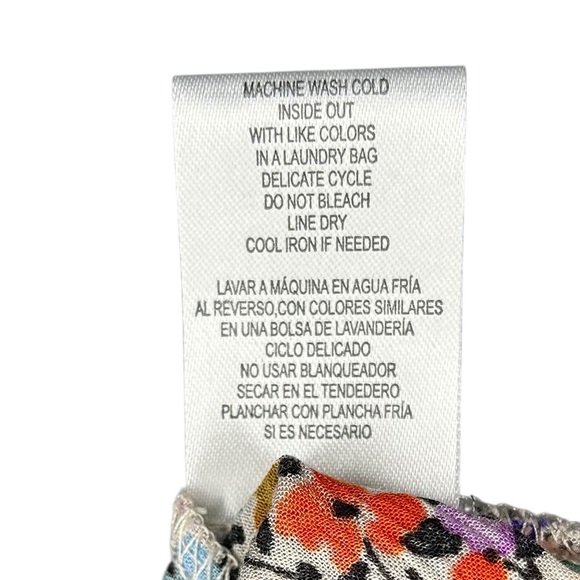 Democracy Ditzy Floral Tunic Women’s Size Medium Boho Western Hippie Festival - Picture 7 of 8